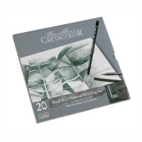 Набір олівців для рисунку Black Box, 20 шт., мет. коробка, Cretacolor
