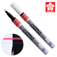 Маркер Pen-Touch Червоний, флуоресцентний, тонкий (EXTRA FINE) 0.7мм, Sakura