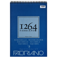 Альбом на спіралі для акварелі 1264, А3 (29,7*42 см), 300г/м2, 30л, СР, 25% бавовни, Fabriano