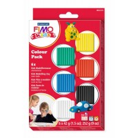 Набір пластики Fimo Kids, Класичний, 6 кол.*42 г, Fimo