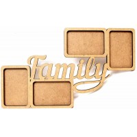 Заготовка рамка „Family“, МДФ, 50х30х0,6 см, ROSA TALENT