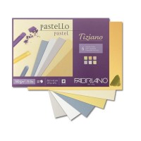 Cклейка для пастелі Tiziano A4 (21*29,7см), 160г/м2, 30л, Теплі кольори, Fabriano