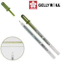 Ручка гелева, GLAZE 3D-ROLLER, Зелений хакі, Sakura