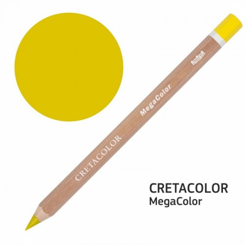 Олівець кольоровий Megacolor, Кадмій жовтий (29107), Cretacolor - Канц Київ для вас