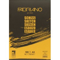 Склейка для ескізів Schizzi Sketch A3 (29,7x42 см), 90г/м2, 100л., Fabriano