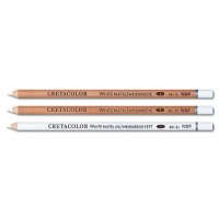 Набір олівців для рисунку, Білий м’який, 3 шт., Cretacolor