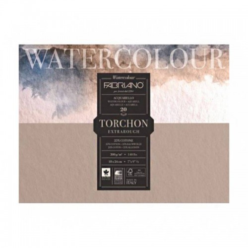 Склейка для акварели Watercolor 18х24см, 300г/м2, 12л, торшон, Fabriano - Канц Киев для вас