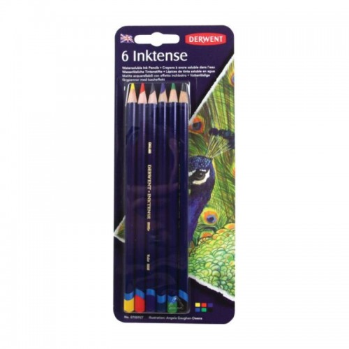 Набір чорнильних олівців Inktense, 6 кол., в блістері, Derwent - Канц Київ для вас