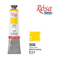Краска масляная, Жовта світла, 60мл, ROSA Studio