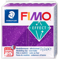 Пластика Effect, Фіолетова з блискітками, 57г, Fimo