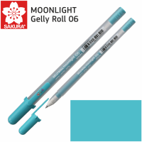 Ручка гелева MOONLIGHT Gelly Roll 06, Зелено-блакитний, Sakura