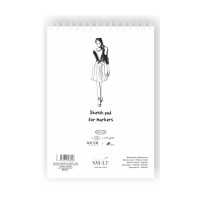 Альбом для маркерів на спіралі AUTHENTIC А3, 100г/м2, 50л, білий колір, SMILTAINIS