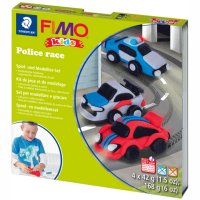 Набір пластики Fimo kids, "Поліцейські авто", 4 кол.*42 г, Fimo