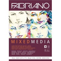 Склейка для змішаних технік Mixed Media А4, 250г/м2, 40л, Fabriano