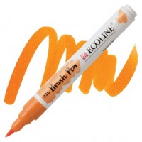 Пензель-ручка Ecoline Brushpen (236), Оранжева світла, Royal Talens