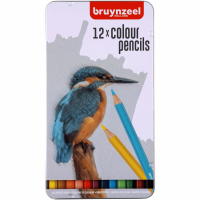 Набір кольорових олівців BIRD, 12шт., мет.кор., Bruynzeel