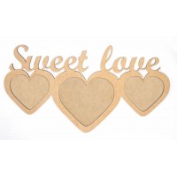 Заготовка рамка „Sweet Love“, МДФ, 37х20см, ROSA TALENT