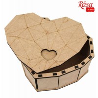 Подарункова коробка „Серце“, МДФ, 26х21х9см, ROSA TALENT