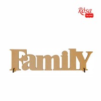 Заготовка надпись "FAMILY", МДФ, 45х12см, ROSA TALENT