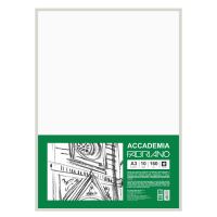 Папір для рисунку Accademia, пакет, А3 (29,7х42см), 10арк, дрібне зерно, 160г/м2, Fabriano
