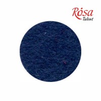 Фетр листковий (поліестер), 21,5х28 см, Синій темний, 180г/м2, ROSA Talent