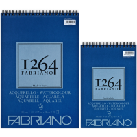 Альбом на спіралі для акварелі 1264 А4, 300г/м2, 30л, СР, 25% бавовни, Fabriano
