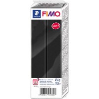 Пластика Soft, Чорна, 454 г, Fimo