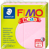 Пластика Fimo kids, Рожева перламутрова, 42г, Fimo