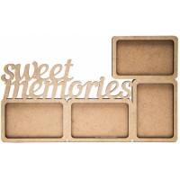 Заготовка рамка „Sweet memories“, МДФ, 43х27х0,6см, ROSA TALENT