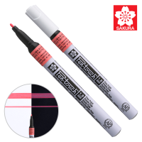 Маркер Pen-Touch Червоний, флуоресцентний, тонкий (FINE) 1мм, Sakura