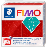 Пластика Effect, Червона з блискітками, 57г, Fimo