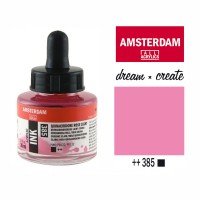 Тушь акриловая AMSTERDAM INK, (385) Хинакридон розовый светлый, 30мл, Royal Talens