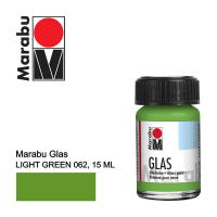 Фарба вітражна на водній основі холодної фіксації, Зелена світла, 15мл, Glas, Marabu, 130639062