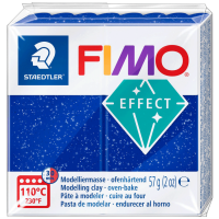 Пластика Effect, Синя з блискітками, 57г, Fimo