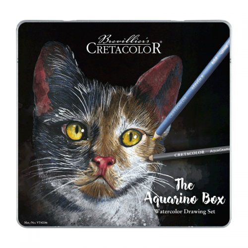 Набір водорозчинних олівців THE AQUARINO BOX, 24шт., мет.кор., Cretacolor - Канц Київ для вас