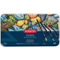 Набір кольорових олівців Studio, 72 кол., в метал. коробці, Derwent