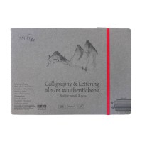 Альбом для каліграфії та леттерінгу AUTHENTIC А5, 100г/м2, 32л, білий папір, SMILTAINIS