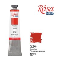 Краска масляная, Красная темная, 60мл, ROSA Studio