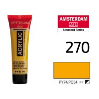 Фарба акрилова AMSTERDAM, (270) AZO Жовтий темний, 20 мл, Royal Talens