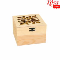 Скринька дерев'яна, з прорізним малюнком, 11х11х8см, ROSA TALENT