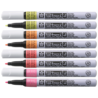 Маркер Pen-Touch Жовтий, флуоресцентний, тонкий (FINE) 1мм, Sakura