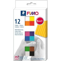 Набір пластики “Basic Colours“, 12х25гр, Fimo