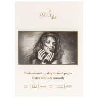 Блокнот для графіки PRO CREATE (Bristol), 20*28см, 308г/м2, 10л, екстра білий папір, SMILTAINIS