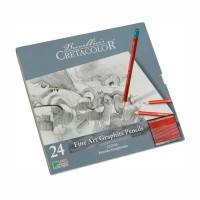 Набір графітних олівців Cleos, 24шт., мет. коробка, Cretacolor