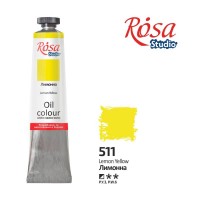 Краска масляная, Лимонна, 60мл, ROSA Studio