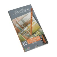 Набір художніх олівців для екскізів ARTINO, 10 шт., метал. коробка, Cretacolor