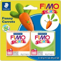 Набір Fimo Kids, «Весела морквина», 2 кол.*42 г, Fimo