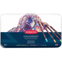 Набір кольорових олівців Coloursoft, 72 кол., в метал. коробці, Derwent