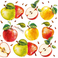 Декупажные салфетки "Сладкие яблоки", 33*33 см, 18,5 г/м2, 20 шт, Ambiente
