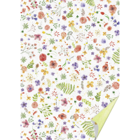 Папір з малюнком Акварельні квіти , А4(21х29,7см), двосторонній, 300г/м2, Heyda